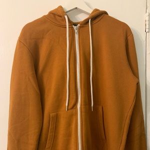 Men Mustard zip up sweater